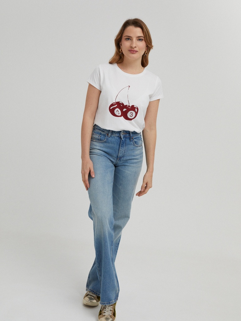 Camiseta manga corta con dibujo